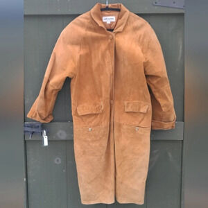 Suede Trench Coat